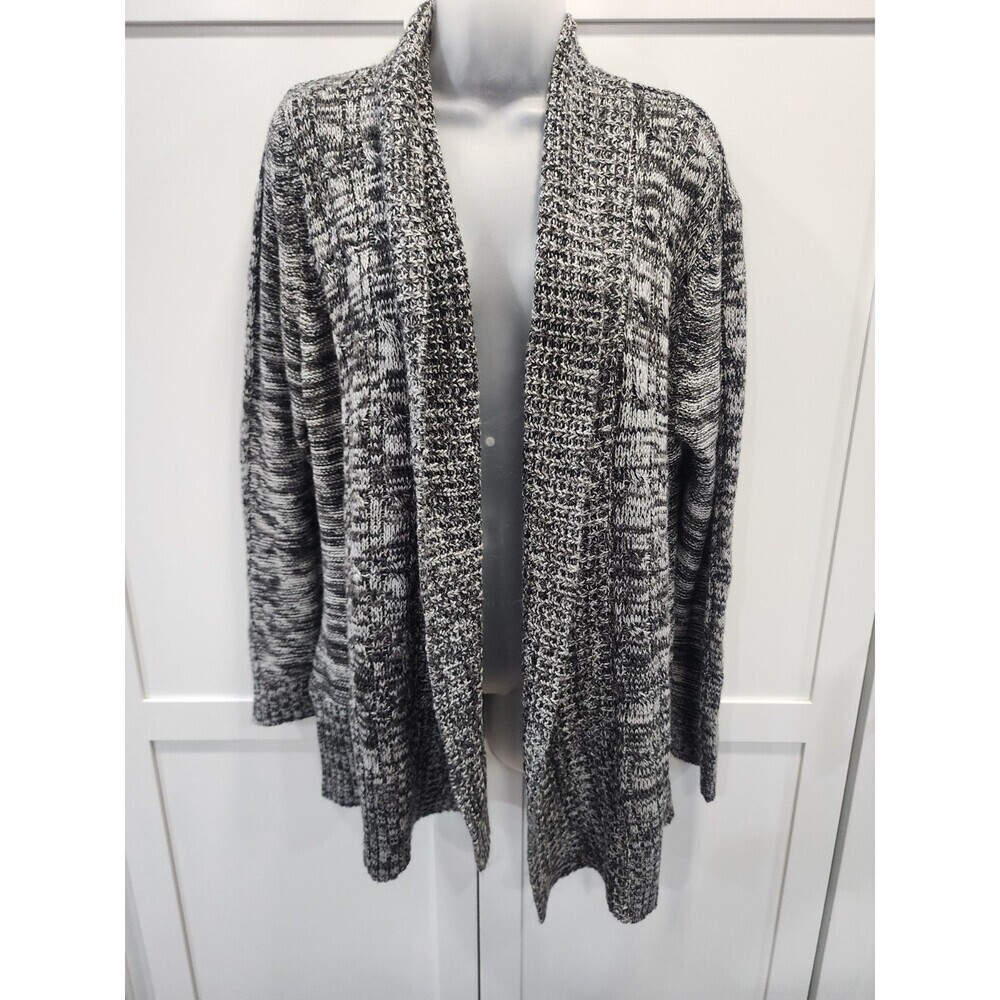 Northcrest Black White Striped Long Sleeve Sweater Womens Size XL - Picture 1 of 5